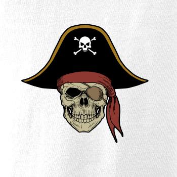 Pirátská lebka s kloboukem