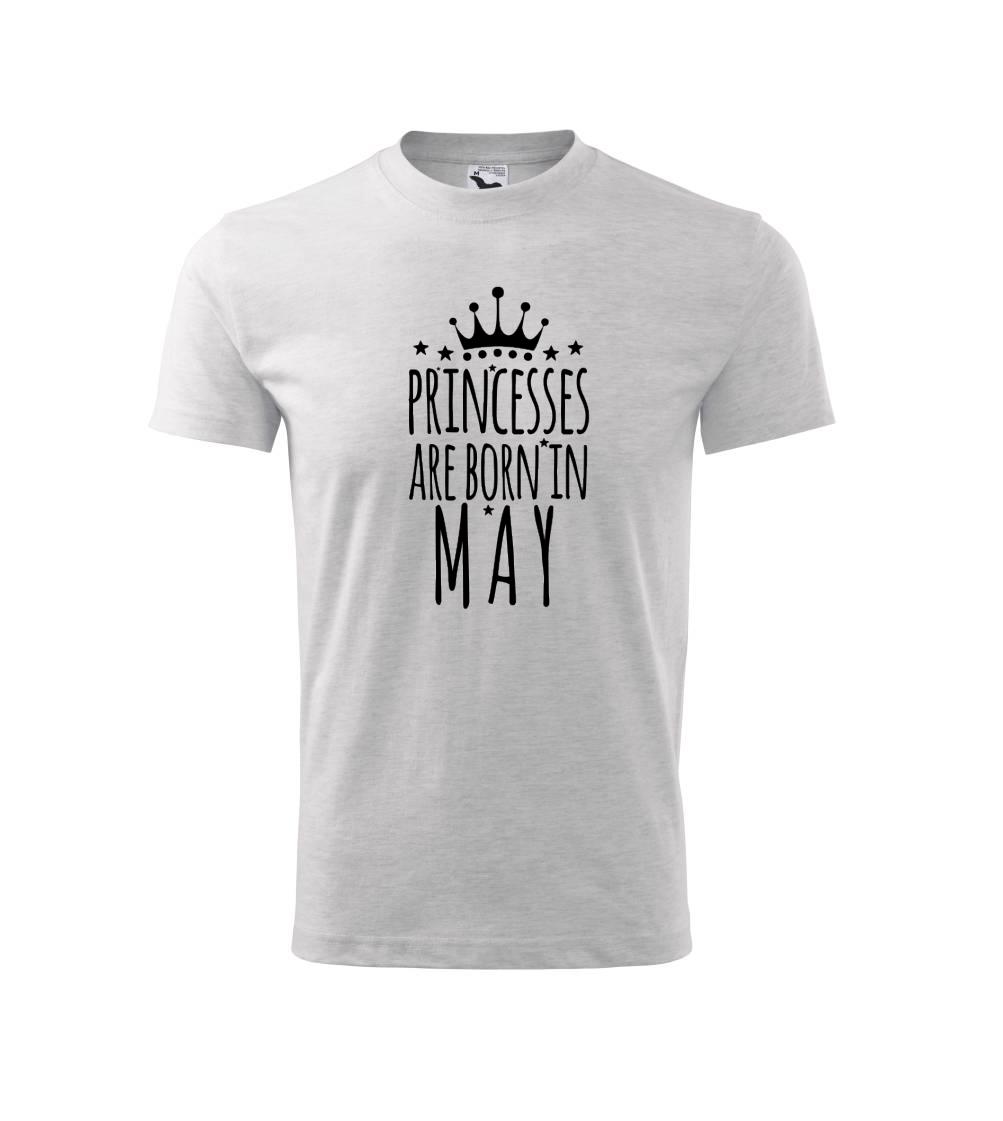 Princesses are born in may - Triko dětské basic