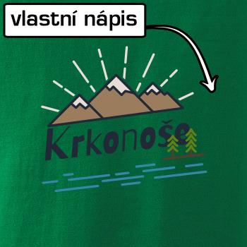 Kreslené hory - vlastní nápis