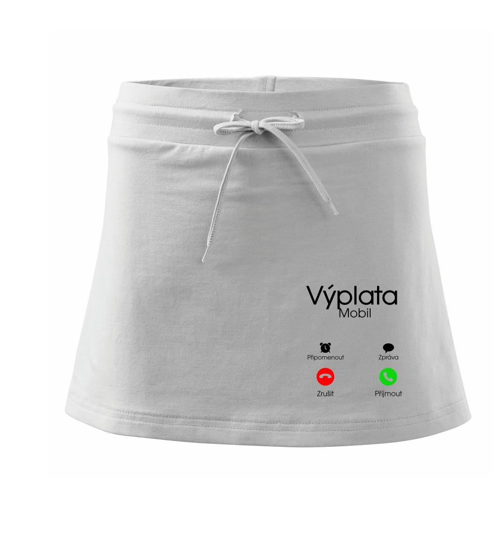 Výplata volá - Sportovní sukně - two in one