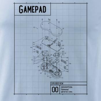 Nákres Gamepad rozebraný
