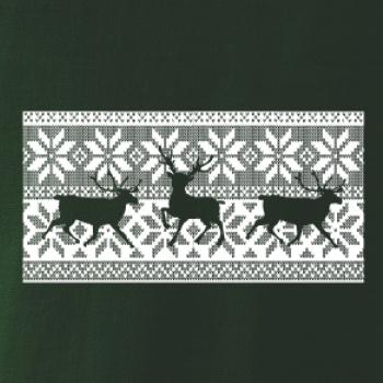 Jelen ve vánočním vzoru