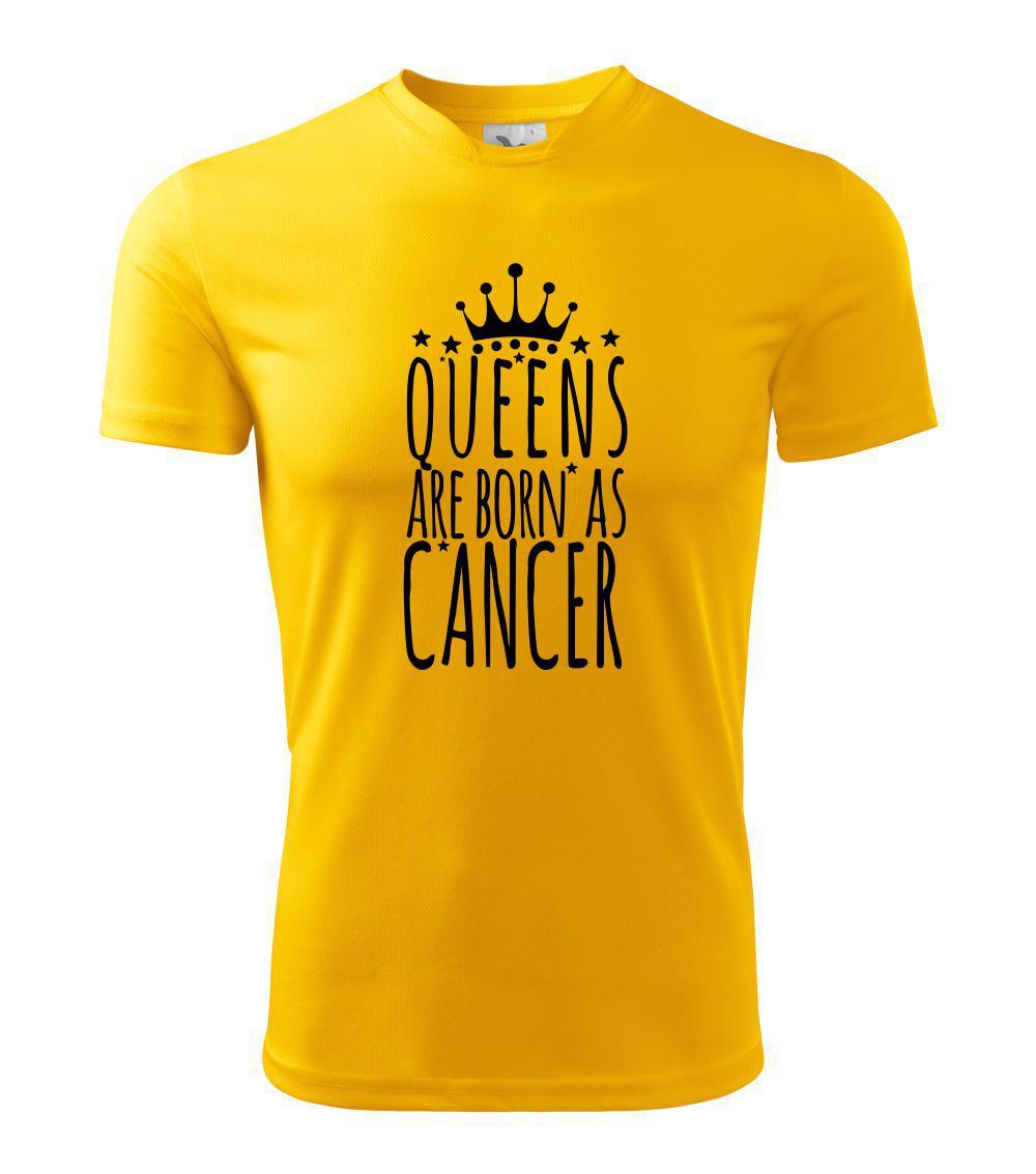 Queens are born as Cancer - Rak - Dětské triko Fantasy sportovní (dresovina)