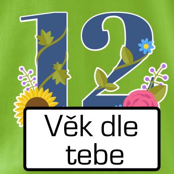 Květinové číslo kreslené - vlastní věk