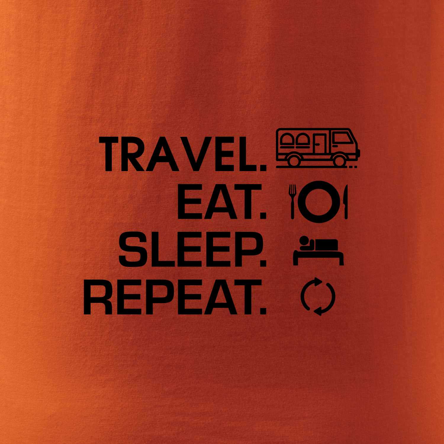 Eat sleep travel - Van - Mikina Essential pánská