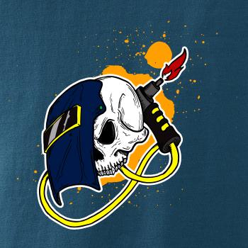 Svářeč - kreslená lebka