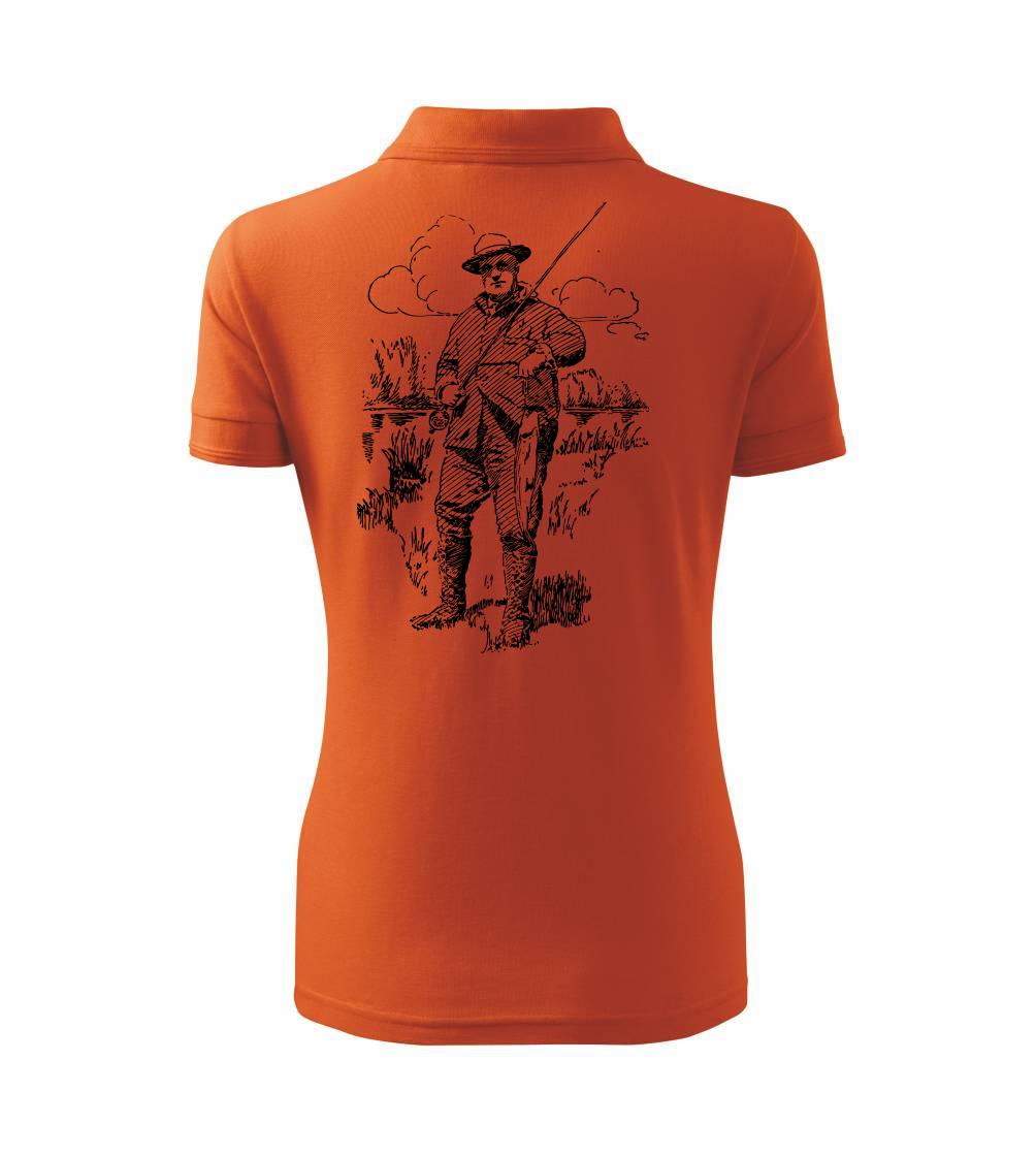 Kreslený rybář s úlovkem