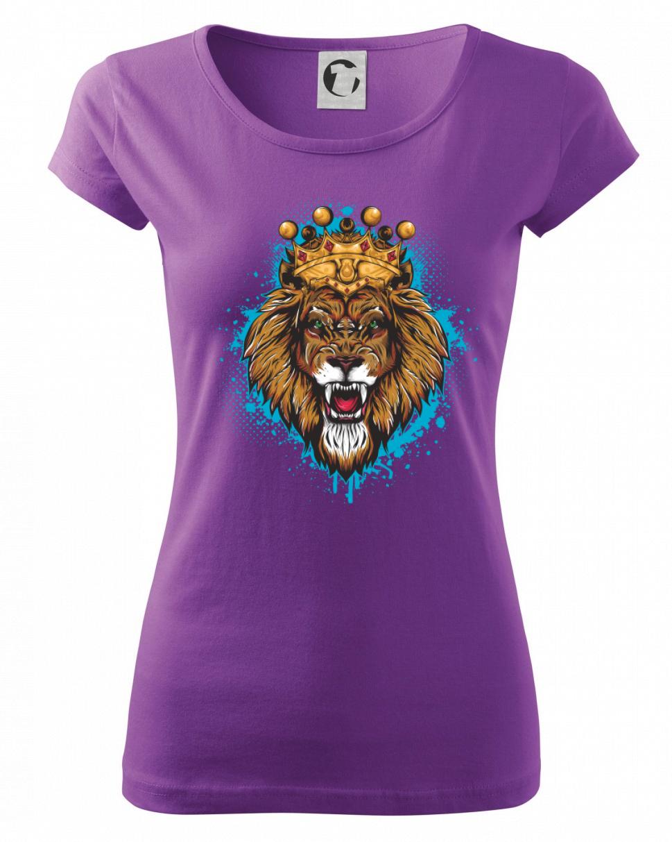 Lev kreslený s korunou