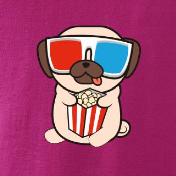 Mops a 3D brýle Mops a 3D brýle