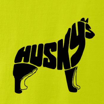 Husky - text v těle