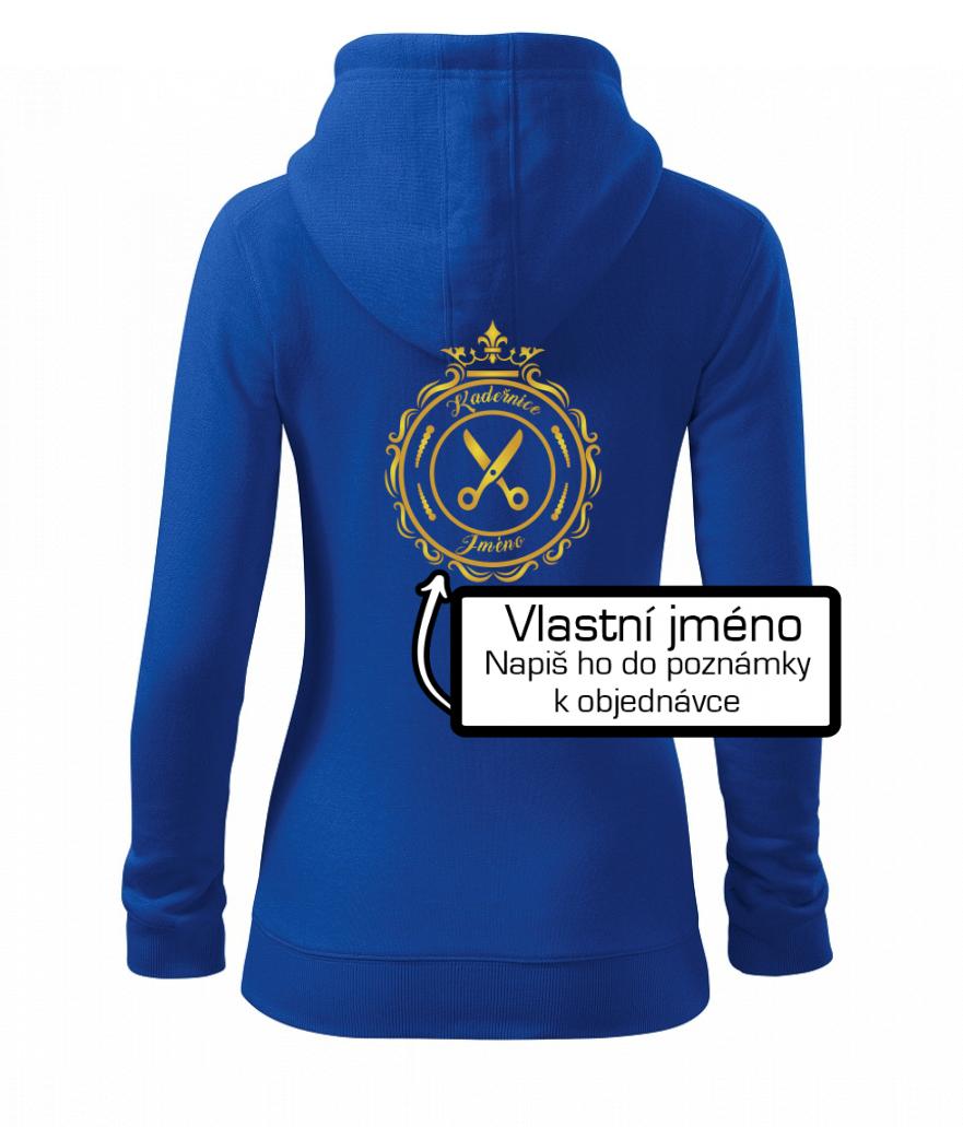 Kadeřnice jméno - Dámská mikina trendy zipper s kapucí