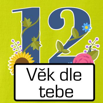 Květinové číslo kreslené - vlastní věk