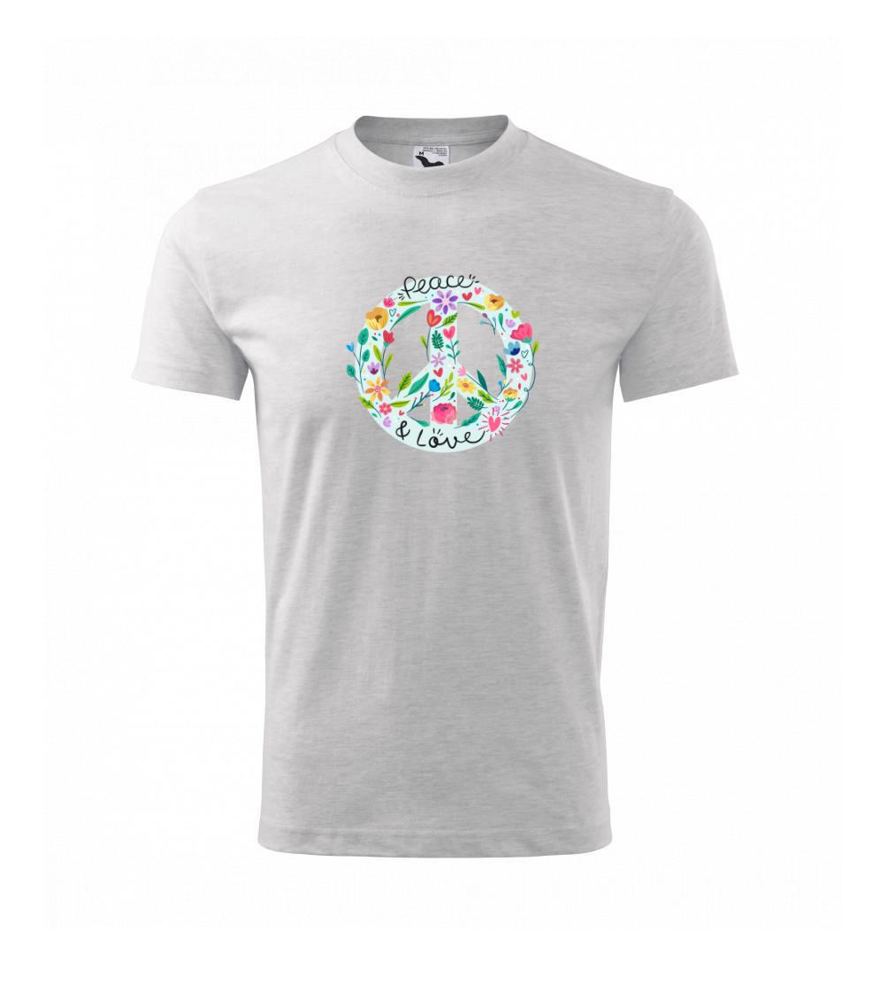Peace and love symbol - Triko dětské basic