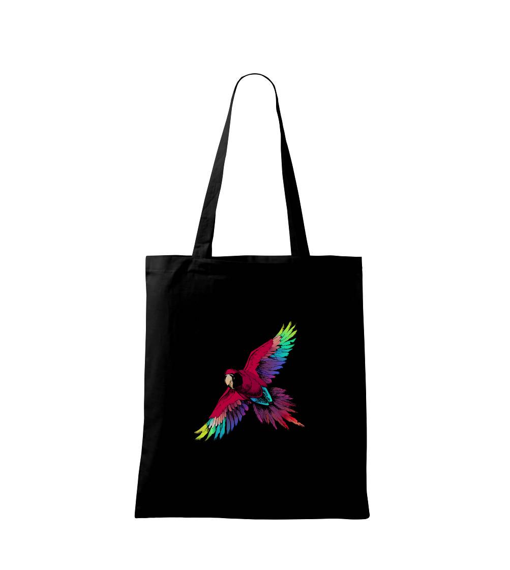 Papoušek kreslený letící