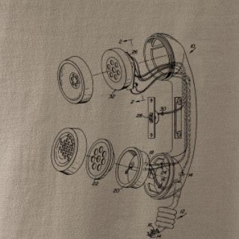 Nákres telefonní sluchátko staré