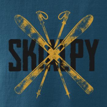 Skialpy nápis lyže