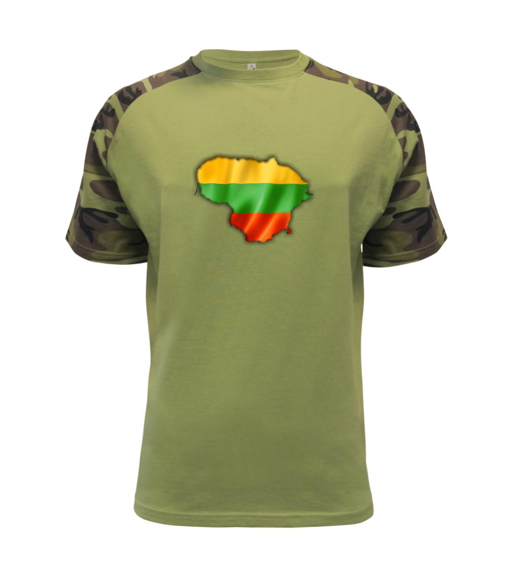 Litva vlajka mapa - Raglan Military