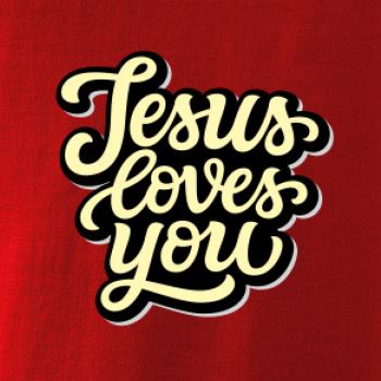 Jesus loves you - psací písmo