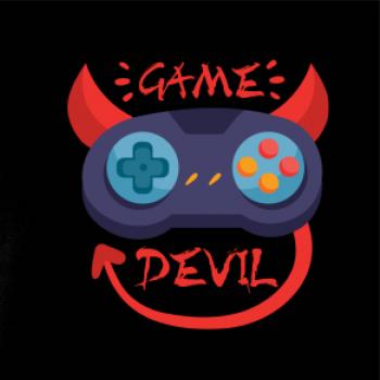 Game devil - kreslený