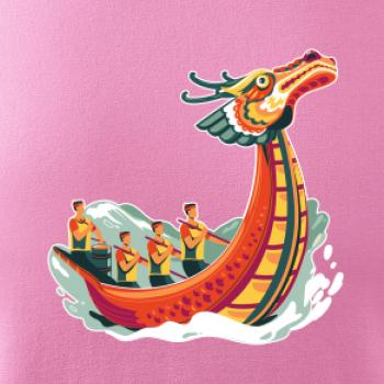 Dračí lodě při závodě