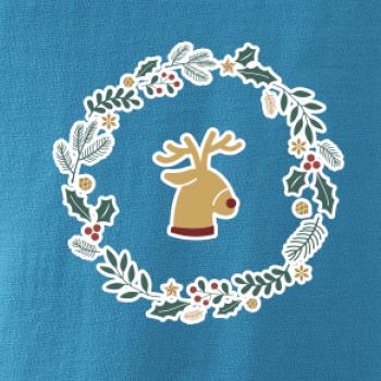 Vánoční věnec se sobem