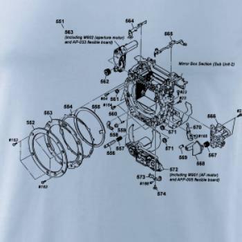 Nákres uzávěrka starý fotoaparát