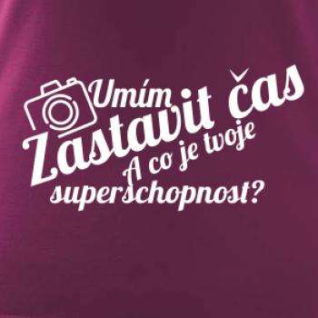 Zastavím čas - tvoje superschopnost? šikmý nápis Zastavím čas - tvoje superschopnost? šikmý nápis