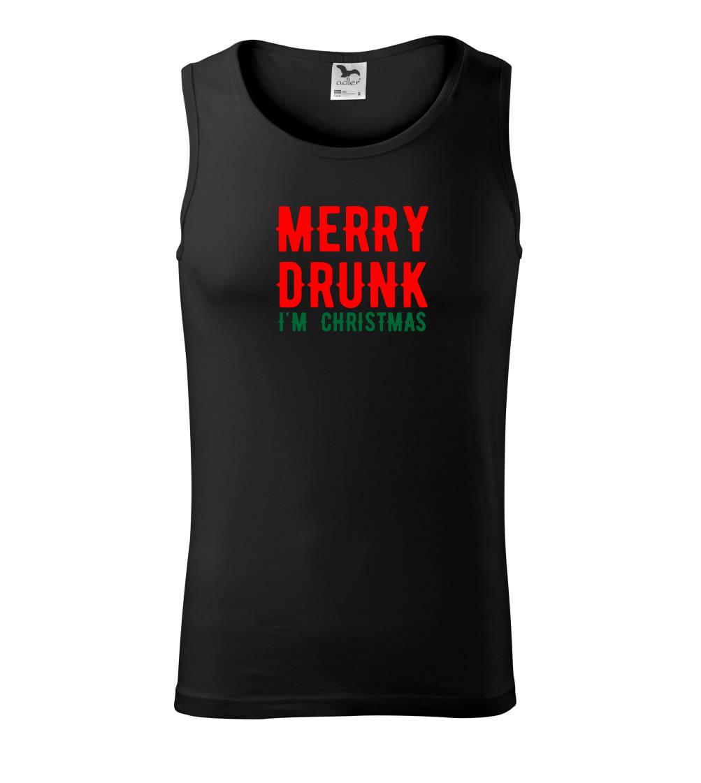 Merry Drunk I\'m Christmas - Tílko pánské Core