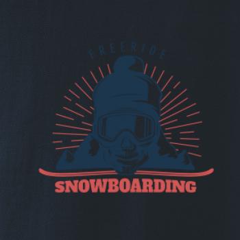 Freeride snowboarding lebka