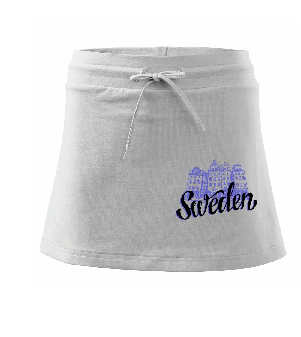 Sweden Lettering - Sportovní sukně - two in one
