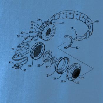 Nákres sluchátko s mikrofonem
