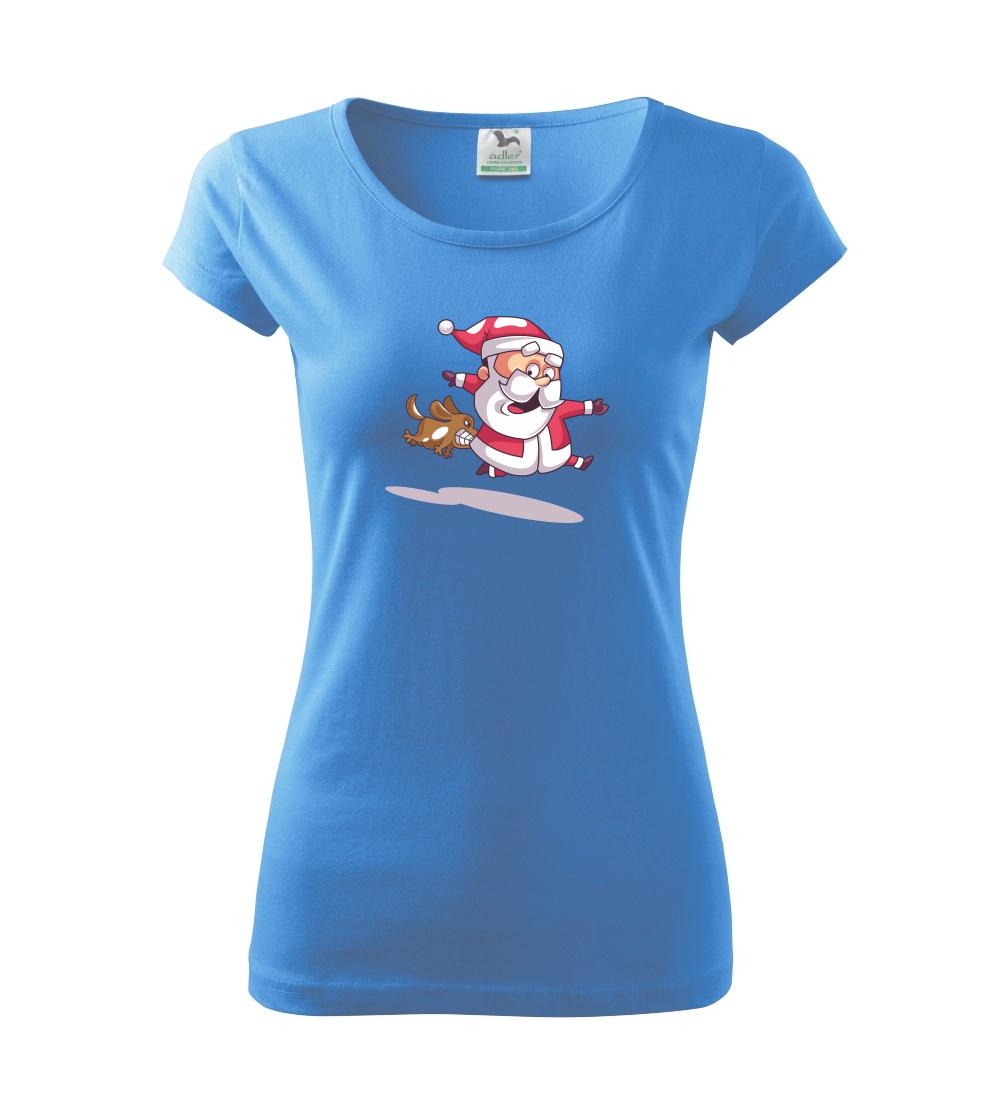 Santa se zakousnutým psem