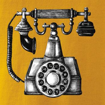 Telefon starý kreslený