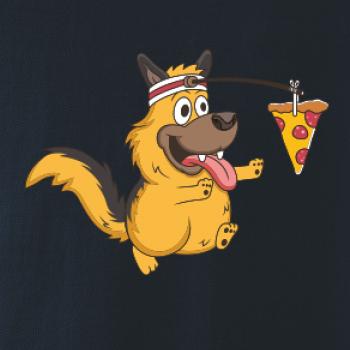 Pes s pizzou