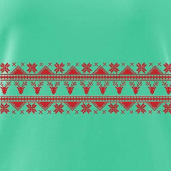 Vánoční vzor - jelen a vločka