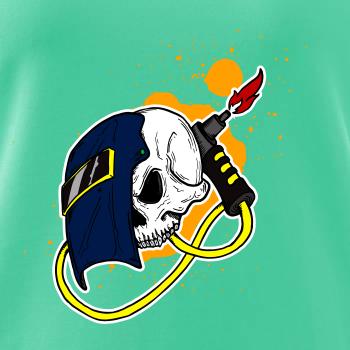 Svářeč - kreslená lebka