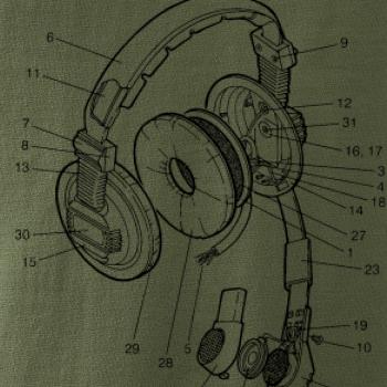 Nákres sluchátko pro pilota