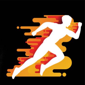 Běhání -  oranžový muž