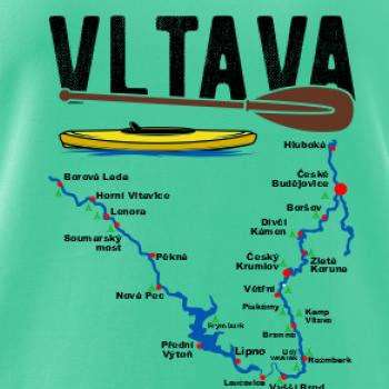 Mapa řeky Vltavy