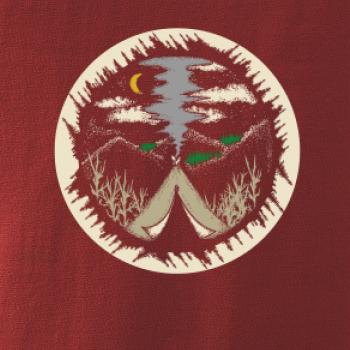 Indiánské teepee v kruhu