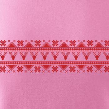 Vánoční vzor - jelen a vločka