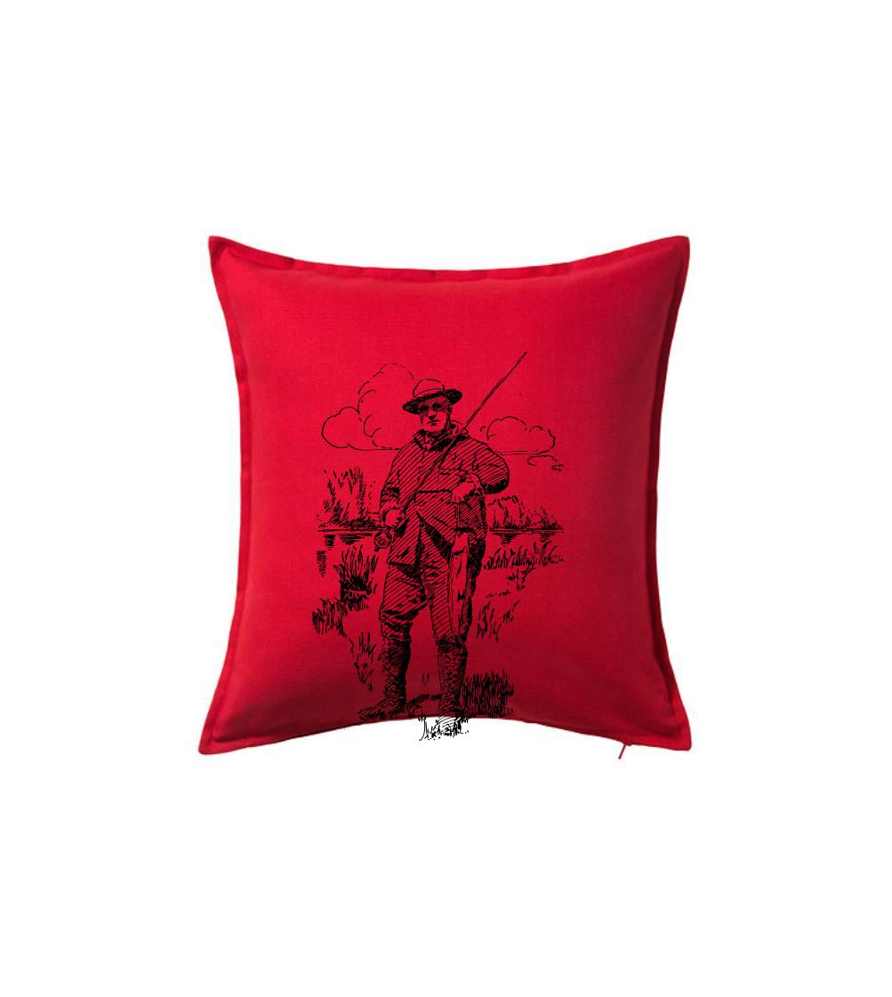 Kreslený rybář s úlovkem