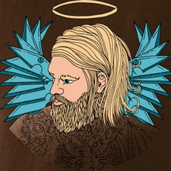 Anděl malovaný - muž (Pecka design)