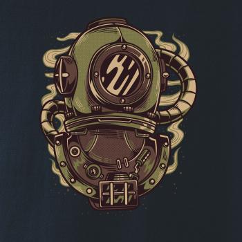 Starý potapěčský skafandr