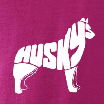 Husky - text v těle