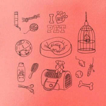 I love my pet - kreslený obrázek