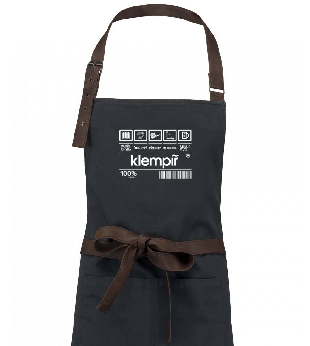 Čárový kód - klempíř - Zástěra Vintage