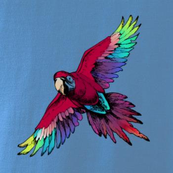 Papoušek kreslený letící