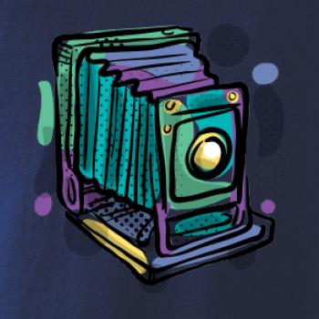 Foťák barevný starý - jedna čočka