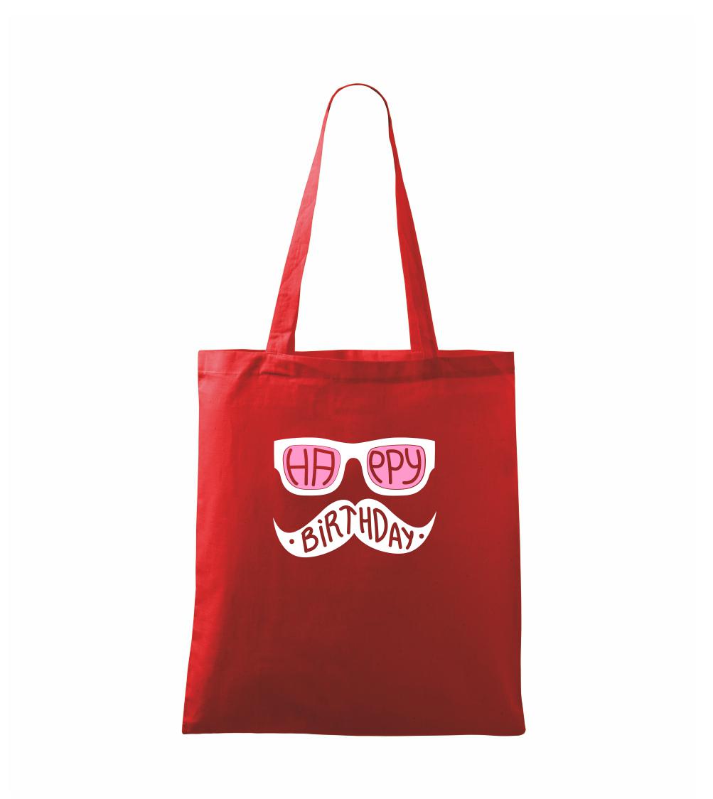 Mustache narozeniny - brýle - Taška malá
